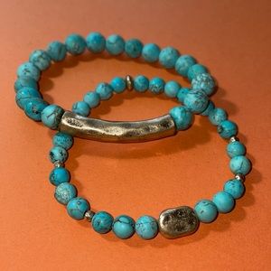 Set of Turquoise Bracelets- New